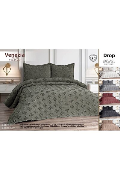 Zaimoğlu طقم مفرش سرير بوم بوم كاكي