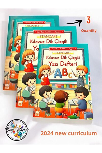 tiny hands Noua tablă de cursuri Frumoasă Bloc de scris A4 19x27 cm 24 coli 3...