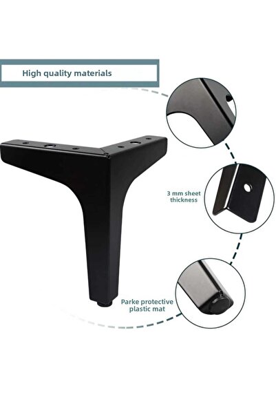 ASLAN METAL VE PLASTİK Model elegant de 15 cm, mobilier din metal negru, dula...