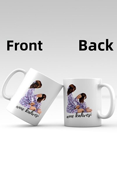 Hediyexpres كوب قهوة الأم محبوك بالشعر مع كتابة