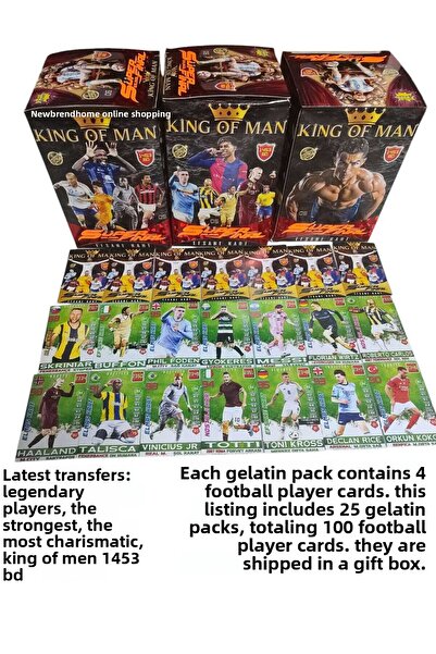 Emrah Gültekin مجموعة Zidao King Of Man Super Final 25 جيلاتين 100 بطاقة لاعب...