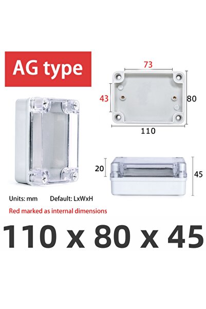 Choice AG110X80X45T AGtype حاوية خارجية مقاومة للماء من البلاستيك حافظة مشروع...