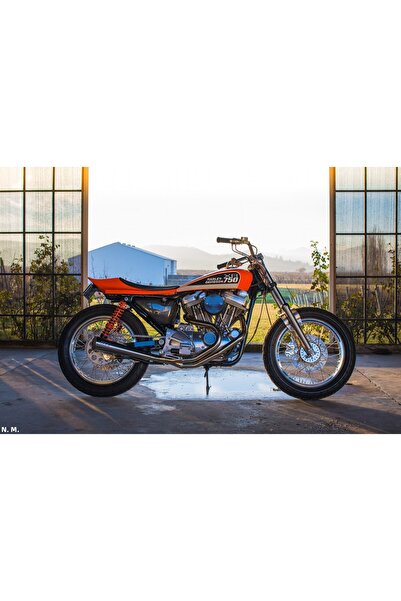 Maisto Harley Davidson Xr750 Orange/Black 1:18 Model Motorcycle