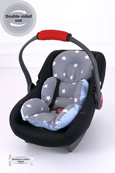 Umaybebek Stroller Cover Stroller Cushion 2 Pieces - With Waist Support