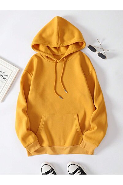 DAXİS Sportwear Company Unprinted Hooded Oversize Unisex Sweatshirt DAXİS Sportwear Company