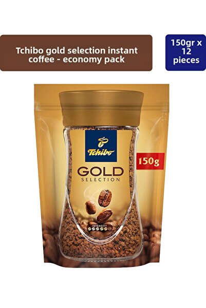 Tchibo 150 gr x 12 Pieces Gold Soluble Coffee - Economic Package