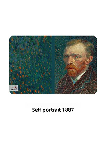 retronote Van Gogh 4-Piece Notebook Set 5 - Self-portrait Series II - Unlined - 64 Pages - 14x21cm