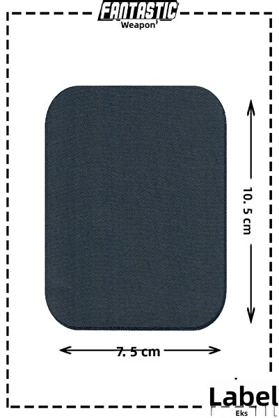 FANTASTIC ARMA Pack of 4 Iron-On Woven Crest Patch for Clothes & Clothes (Grey) Patch Easy Application