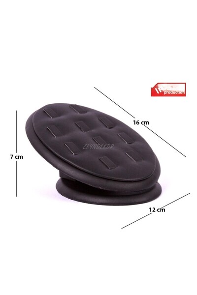 Zeyn Dekor Οβάλ θήκη δαχτυλιδιού σε μαύρο χρώμα