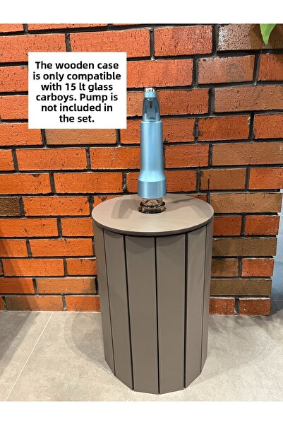 ARKITEKT EX Wooden Bottle Cover | 15 Lt Glass Compatible | Modern Stylish Design | Pump Except