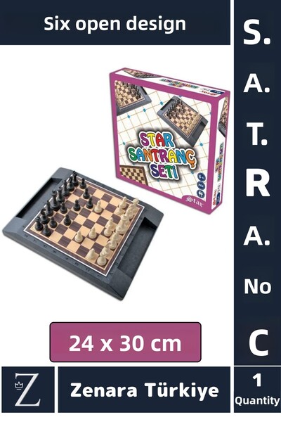 Zenara لعبة الشطرنج التعليمية للعائلة والأصدقاء والتخييم والنزهة وتطوير المها...
