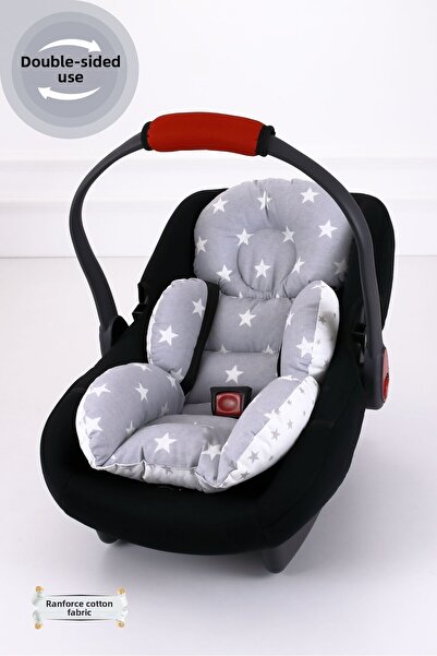 Umaybebek Stroller Cover Stroller Cushion 2 Pieces - With Waist Support