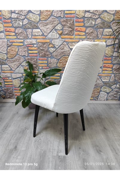 COVER TEKSTİL Large Oval Chair Cover Jacquard Fabric
