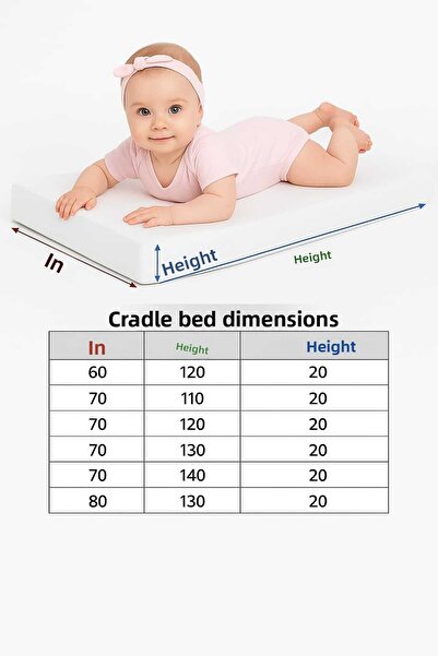 SUVAY 100% Cotton Baby and Child Mattresses - Liquid Proof Mattress Protector, 60X120/70X110/70X140