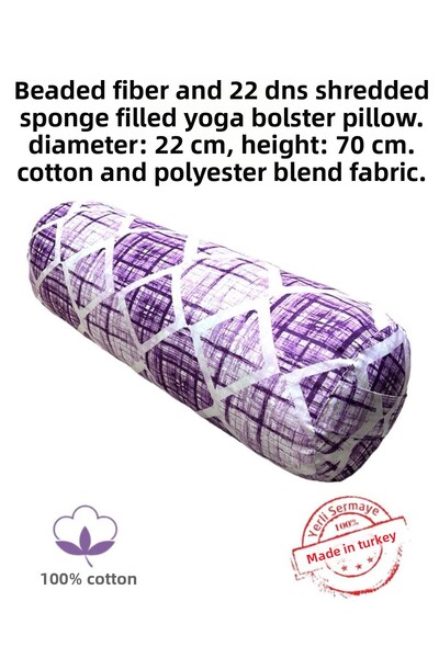 REMEGE Μαξιλάρι με μοτίβο Mandala - Μαξιλάρι γιόγκα κυλίνδρου