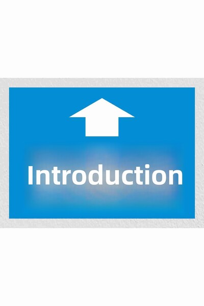 zafrakreklam لافتة دخول علوية مقاس 24 × 34 سم PVC (بولي كربونات)