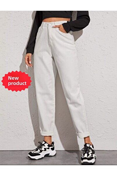 Shield Life White Mom Super High Waist Women's Pants