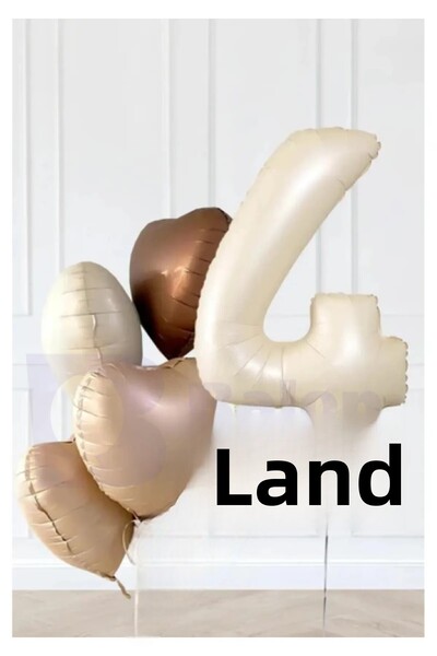 BALON DİYARI مجموعة بالونات عيد ميلاد ذات طابع عتيق باللونين البيج والبني لمد...