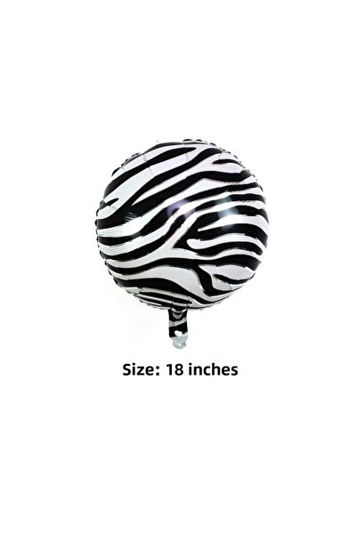 Bkmc Zebra Patterned 18'' Foil Balloon