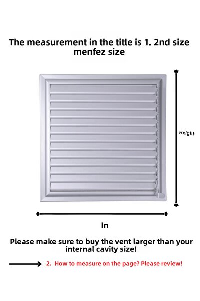 ALÜPAN ماتي كروم 50x60 الألومنيوم تنفيس الحمام مرحاض تهوية مصراع