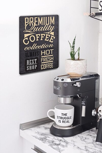 Decorita Set of 2| Black Board Kitchen Rules| Glass Stove Back - Coffee Collection| Glass Table