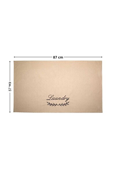 HOMELKA Washing Machine Cover Liquid Proof Fabric Brown Color Plain Model