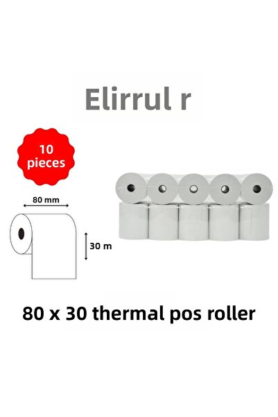 Elit Rulo Rolă Pos Termică Elitrulo 80mm x 30mt - 10 Bucăți