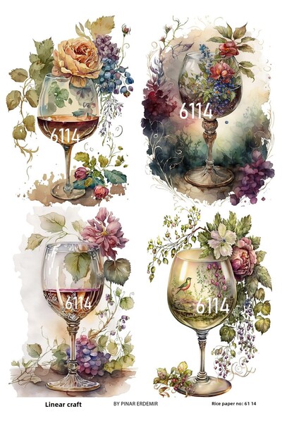 LİNEART Brass Decopage Paper - No:6114, 29X42Cm