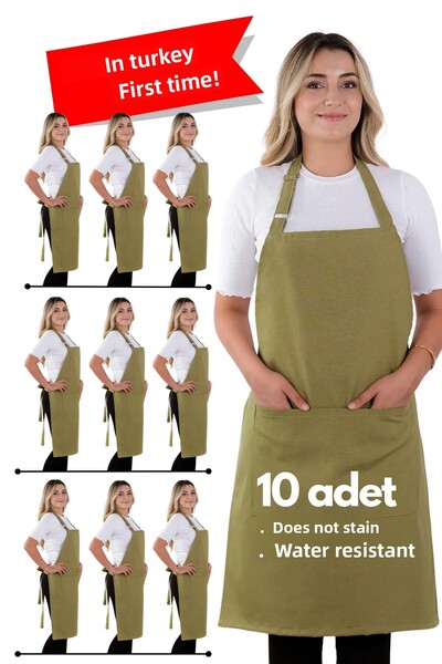 sevilya 10 قطع من مآزر المطبخ البسيطة القابلة للتعديل