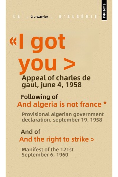 Volumen جي فو منظمة العفو الدولية كومبريس! Suivi De Lalgerie Nest Pas La France De Le Droit À Linsoumission Et Du Mani