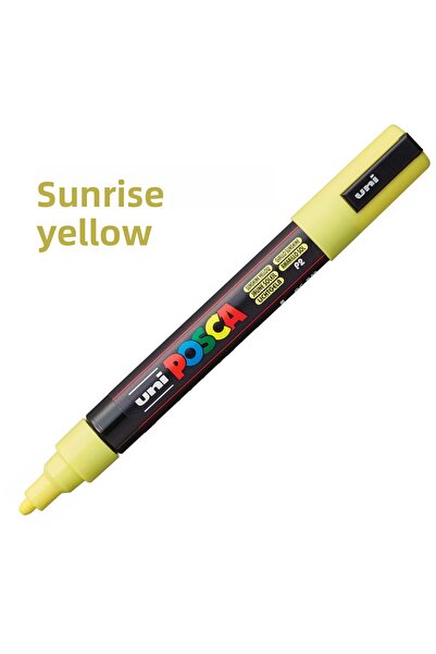 Uni Posca Sunrise Yellow - 0.7mm Pc1M Pc Marker