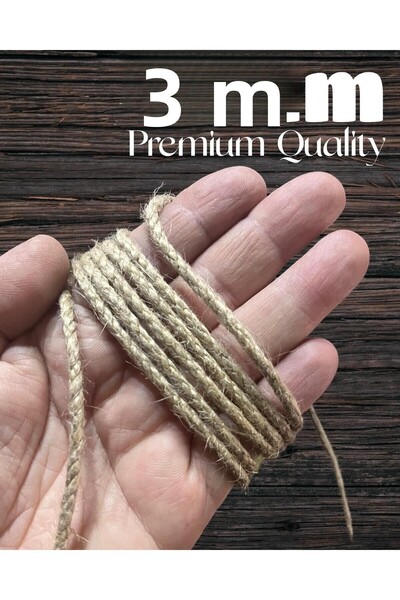 Nev Coarda de paie 3 mm 100 m Coarda de iuta Kendir Coarda naturala