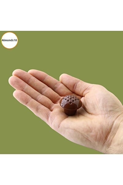 Badem10 Κουμπί μανιταριού με κουκκίδες Έπιπλα Συρτάρι κουζίνας Ντουλάπα Ντουλάπα Κάλυμμα Λαβή Λαβή Καφέ 10 τμχ