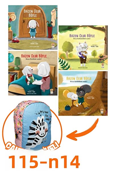 Sincap Kitap Bazen Olur Böyle Korktum-Kıskandım-Kızdım-Üzüldüm 4'lü Set+Hediy...