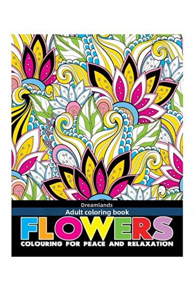 dreamland الزهور - كتاب تلوين للكبار