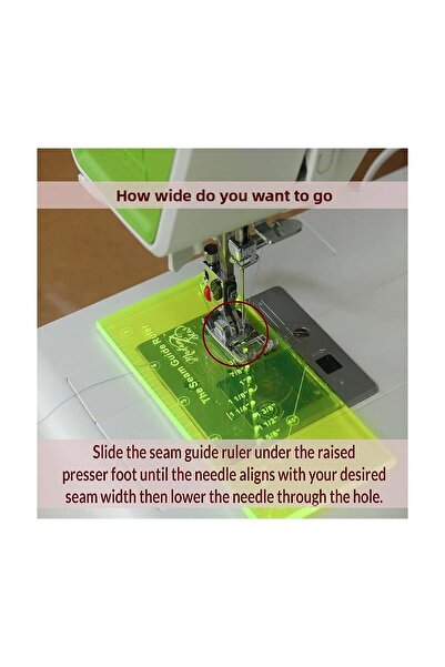 hodbehod Sewing Machine Guard Seam Edge Allowance Guide Alignment Adjustment Measurement Ruler