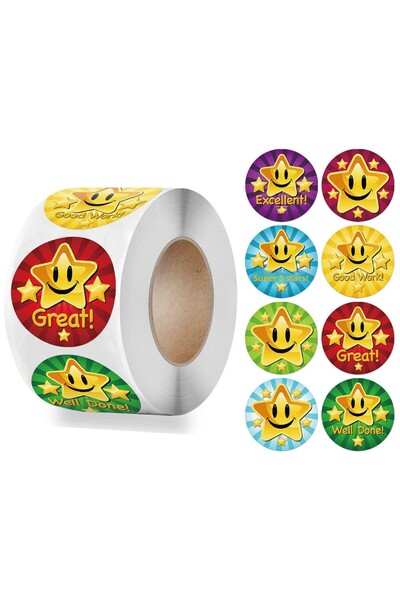 Choice النمط 14، 500 قطعة من ملصقات مكافأة المعلم للأطفال في رياض الأطفال وال...