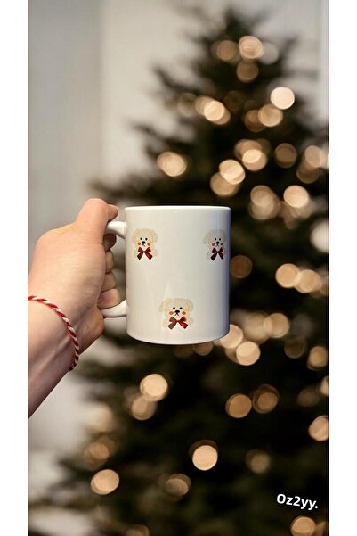 Home Red Bow Foam Design Mug