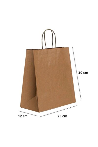 MOTTO حقيبة كرافت بمقبض ملتوي 25x12x31 سم (25 قطعة)