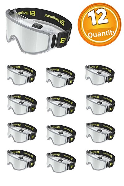 Badem10 Work Security Safety Goggle Antifog Anti-Fog Protective Glasses S550 Transparent 12 Pcs Products