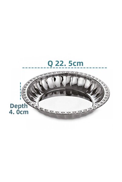 Abant Steel Fruit Plate No:1 - 23 Cm