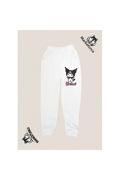 MarkaTurko Asi&cute Printed Unisex Special Design Βαμβακερή Λευκή Παιδική Φόρμα 17-51e