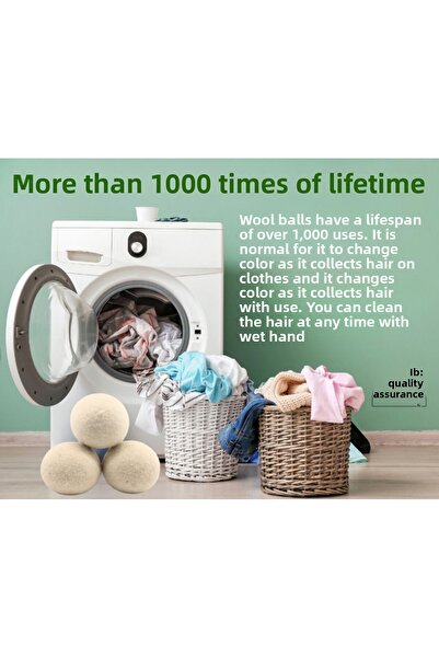 Biz Class 3 Balls - 2 Pieces Fragrance 1 Pouch Laundry Wool Drying Balls