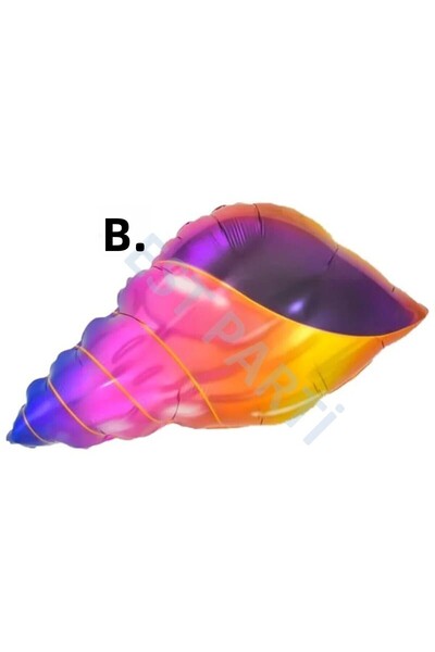 BEST PARTİ DOĞUM GÜNÜ PARTİ SÜSLERİ Seashell Foil Balloon 65X41 cm