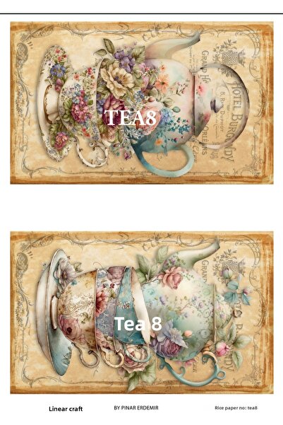 LİNEART Rice Decopaj Tea8