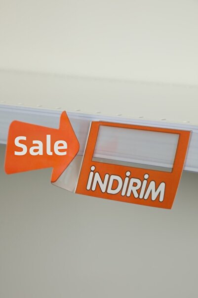 Modern Raf Etichetă de reducere pentru raft, portocaliu, pachet de 10