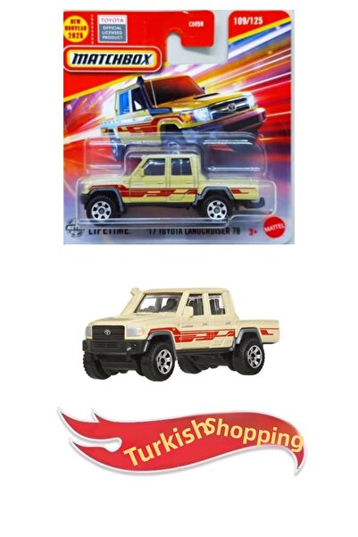 HOT WHEELS علبة الثقاب بمقياس 1:64 مدى الحياة 17 تويوتا لاندكروزر 78 بيك اب