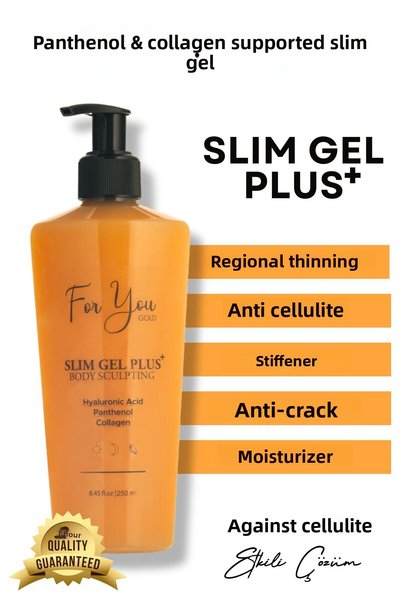 For You Gold Plus Slim Gel Firming Anti-Cellulite & Anti-Stretch Mark Intensive Moisturizing Body Care – Collagen + Hyaluronic Acid Smooth Skin