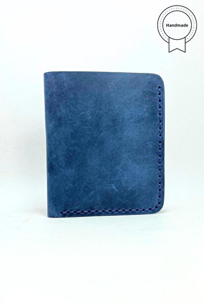 Parscraft Χειροποίητο Γνήσιο Δερμάτινο Πορτοφόλι Premium Navy Blue