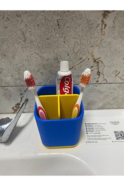 Devotech Θήκη για οδοντόβουρτσες - Κίτρινο